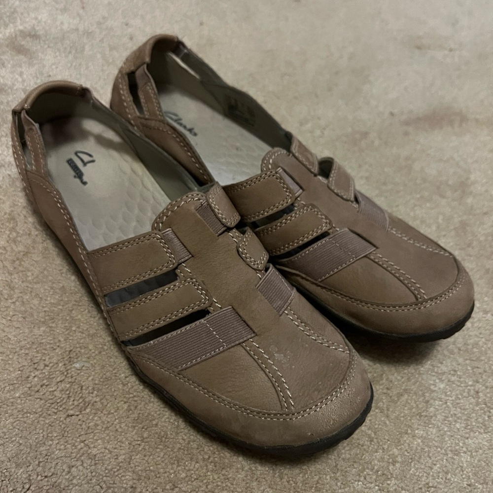 Clarks fisherman style sandals - size 12 M